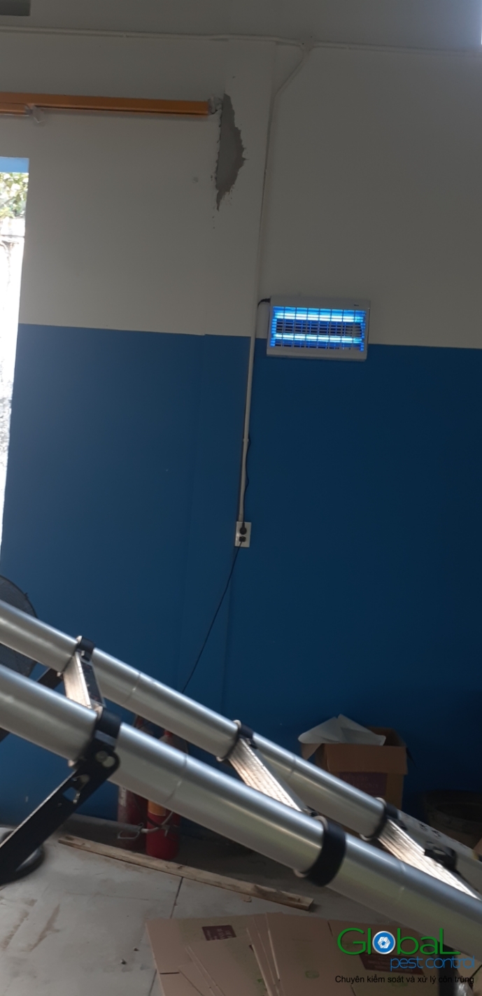 Lắp đặt đèn diệt côn trùng nhà máy thực phẩm