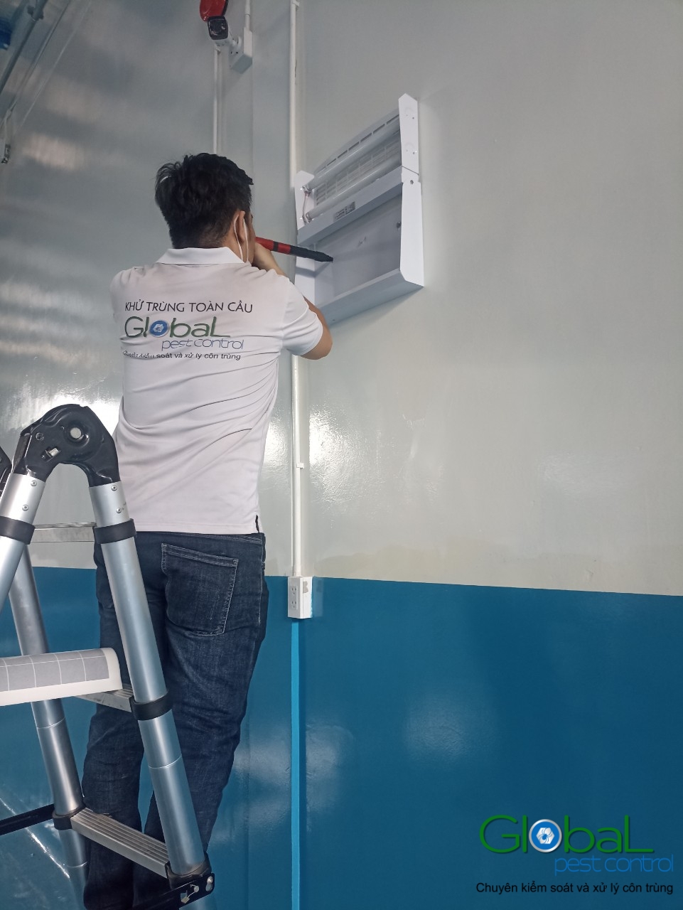 Lắp đặt đèn diệt côn trùng nhà máy thực phẩm